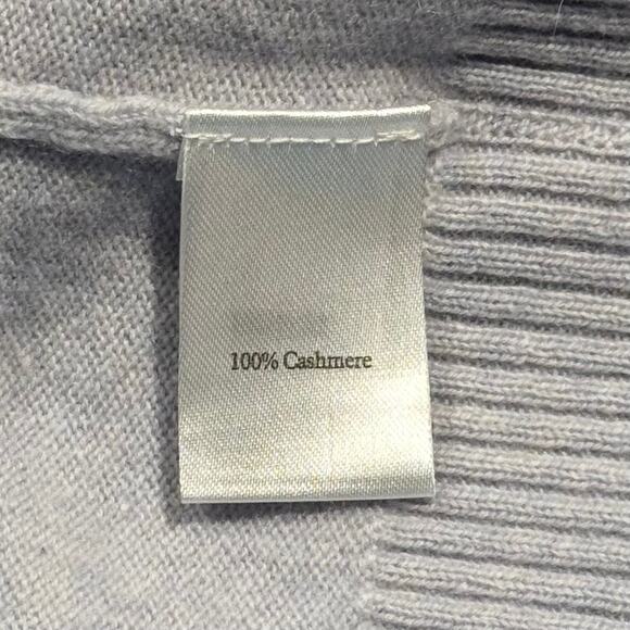 Pure Collection Cardigan Cashmere Minimalist Quiet Luxury Longline Blue 8/10 - Picture 4 of 9